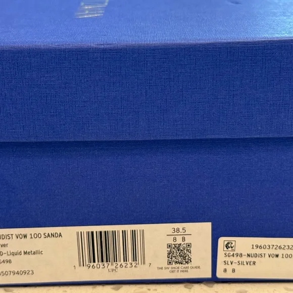 Stuart Weitzman Women's Nudist Vow Crystal Heel Sandals Size - Picture 8 of 11